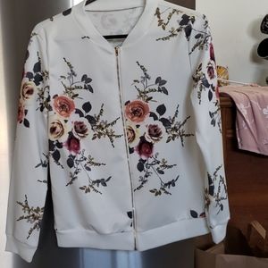 Womens zip up blouse